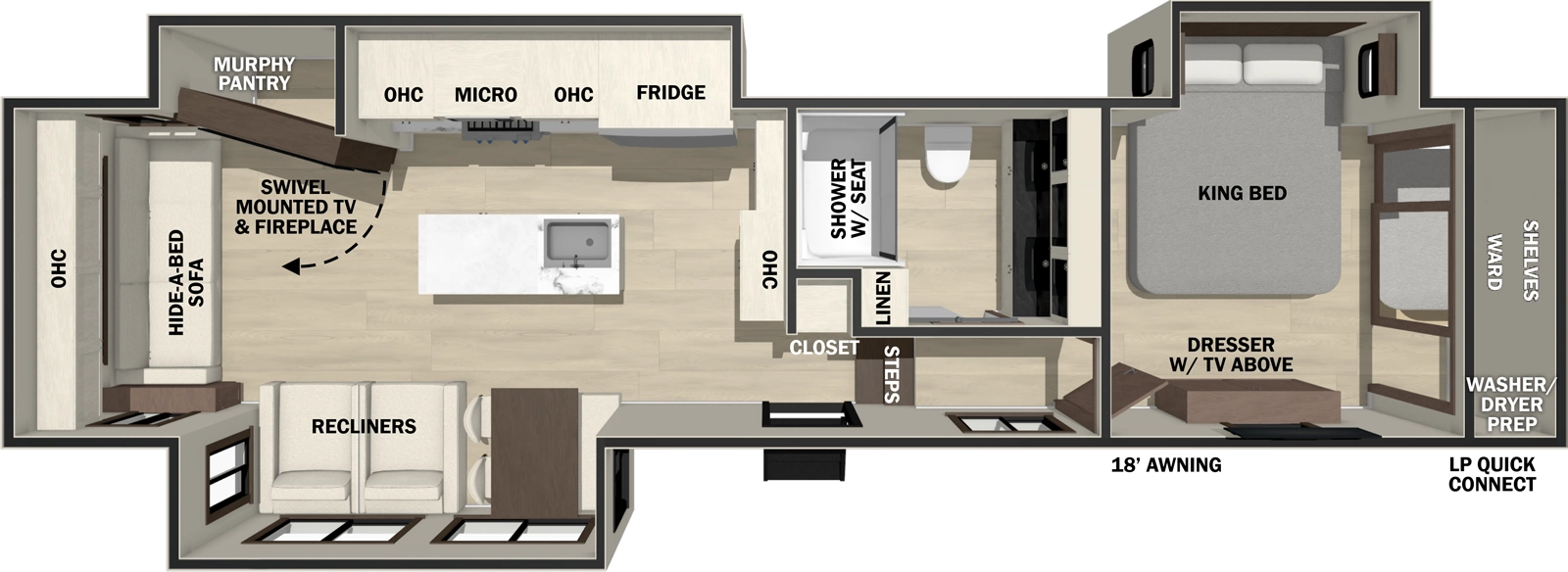 Cedar Creek 361RL Floorplan